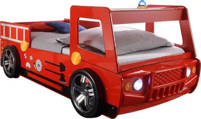 Produktbild von Spark Autobett Feuerwehr 90x200 cm Rot