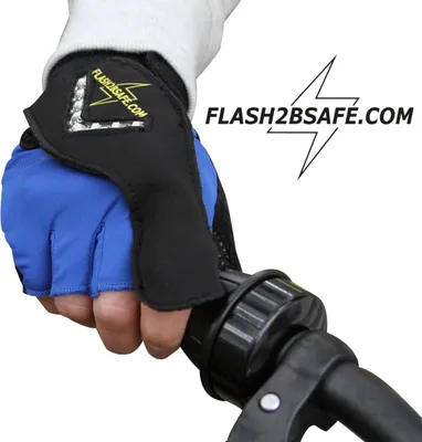 Produktbild von Flash2besafe Der Original Handblinker für Fahrräder,Scooter LED Handschuh