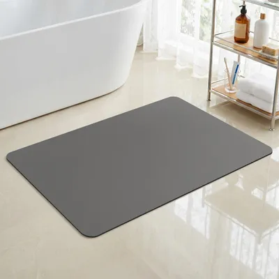 Image de Tapis de bain absorbant l'eau avec surface antidérapante