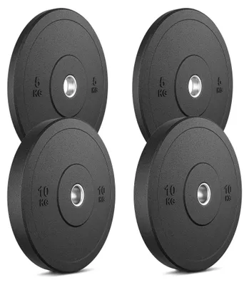 Immagine prodotto di Marbo Sport MW-Bumper Plates - Set di piastre di peso 30 kg / 2 x 10 kg + 2 x 5 kg