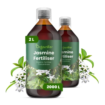 Obrázek produktu pro Jasmín Tekuté Hnojivo 2x1 L – 2-1-8 NPK – Pro Jasmín – Podporuje Silné Výhonky & Dlhotrvajúce Květy – Organifer