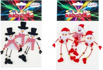 Obrázok produktu pre NKX Vianočné 3D nálepky NKX-8083 – Kúzlo vianočnej výzdoby!