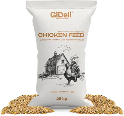 Produktbild von Hühnerfutter 25 kg Legemehl Alleinfutter Legeleistung Gentechnikfrei GiDeli