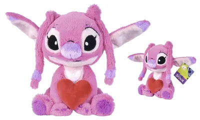 Image de Lilo et Stitch Mascotte Peluche Andzia avec cœur 25 cm Disney
