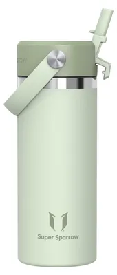 Immagine prodotto di Borraccia per bambini Sparrow, acciaio inossidabile, 500 ml, thermos con cannuccia