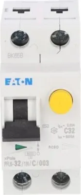 Produktbild von Differenzialschutzschalter 1P+N 32A 0,03A Typ AC PFL6-32/1N/C/003 286470