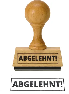 Produktbild von Der Abgelehnt! Holzstempel