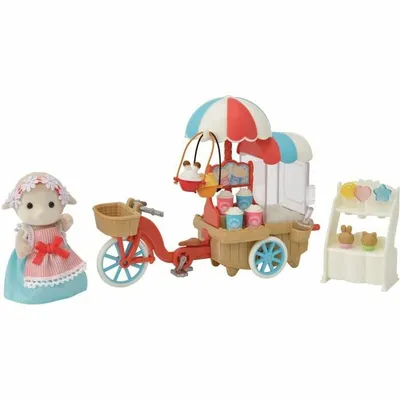 Zdjęcie produktu dla Sylvanian Families — Zestaw stojaka na rowerek trójkołowy z popcornem
