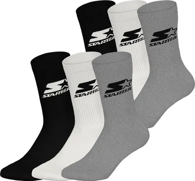 Produktbild von Starter Uni Basicsocken Crew 6-Pack MGR/WHT/BLK - Größe 35-38