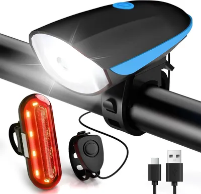 Produktbild von Fahrradbeleuchtung vorne und hinten, aufladbar über USB