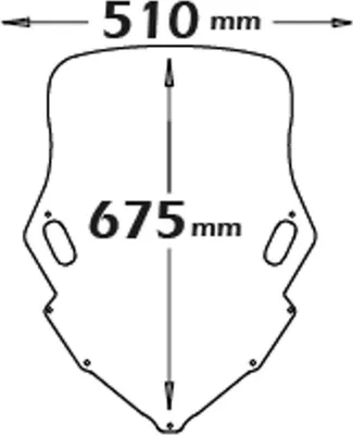 Produktbild von ISOTTA dunkel getöntes Windschild 675x510mm für YAMAHA t-max