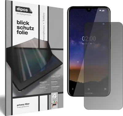 Produktbild von Blickschutzfolie für Nokia 45324 matt Schutzfolie Folie Display Schutz dipos
