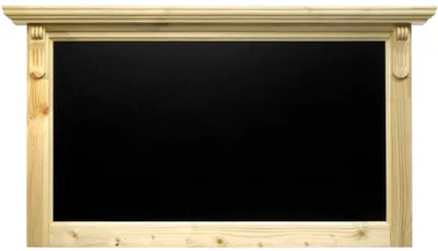 Wandkrijtbord 60 x 100 cm, Buchenholz, für Wandmontage