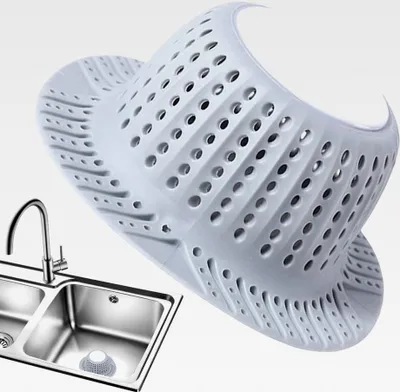 Produktbild von Abflusssieb für Waschbecken und Bodenspülen | Silikon-Abflussdeckel | Anti-Verstopfungsfilter für Duschzubehör