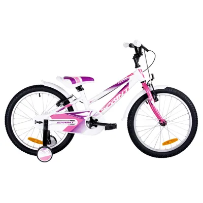 Obrázok produktu pre Detský bicykel SPRINT, CALYPSO 20 palcov, 1 SP , biely a ružový, HARDTAIL, ALLOY