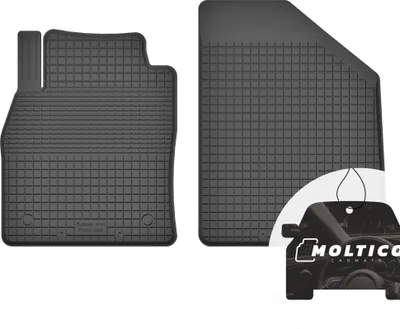 Produktbild von Vorne Gummimatten mit Rand Auto Fußmatten Gummi Automatten Passgenau 2-teilig Set - passend für Renault Scenic II 2003-2009