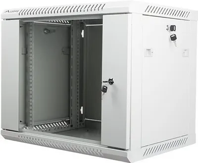 Produktbild von LANBERG 19" 9U 600x450 Wandschrank Glastür grau