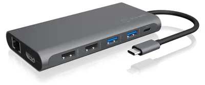 Image de Station d'accueil Icy Box IB-DK4050-CPD pour ordinateur portable IcyBox USB-C vers 3 sorties vidéo