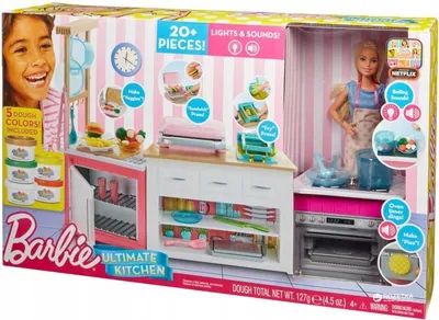 Produktbild von Barbie Ideale Küche Set Rollenspiel Kochspielzeug für Kinder