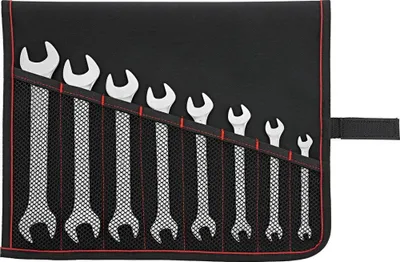 Produktbild von FORMAT Doppelmaulschlüssel-Satz DIN3110 6-22 mm, 8-teilig in Rolltasche