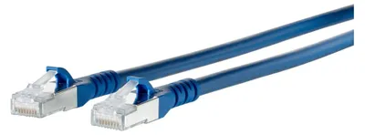 Produktbild von METZ CONNECT 1308452044-E, 2 m, Cat6a, S/FTP (S-STP), RJ-45, RJ-45, Blau