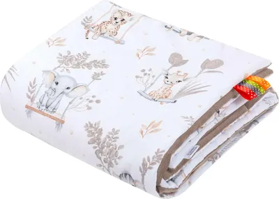 Produktbild von Happy Jungle & Latte Velvet Babydecke 75x100cm