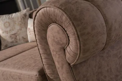 Produktbild von Stilvoller Brauner Chesterfield Zweisitzer Designer 2-er 2-Sitzer Couch