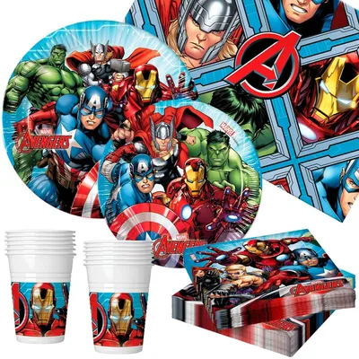 Obrázek produktu pro Sada párty potřeb The Avengers 89 kusů