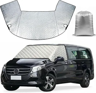 Productafbeelding van Windschermbeschermer, compatibel met Mercedes Vito W447 III (modeljaren 2014-2025), stabiele windschermbeschermer ter bescherming tegen vorst