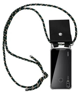 Produktbild von Cadorabo Schutzhülle für Huawei P20 LITE 2018 / NOVA 3E Hülle in Braun Handy Kette Kordel abnehmbares Etui