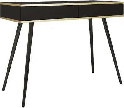 Productafbeelding van FURNLUX Console Tafel Oro Zwart, 102 cm / Hoofdkleur: Zwart / Afmetingen: 102 x 50 x 79 cm