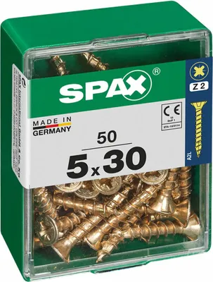 Produktbild von Spax Universalschrauben 5.0 x 30 mm PZ 2 - 50 Stk.