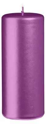 Produktbild von Stumpenkerzen Metallic Matt Beere 120 x Ø 50 mm, 12 Stück