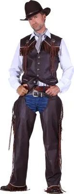 Produktbild von Cowboyweste de Luxe braun Herren, Größe:M