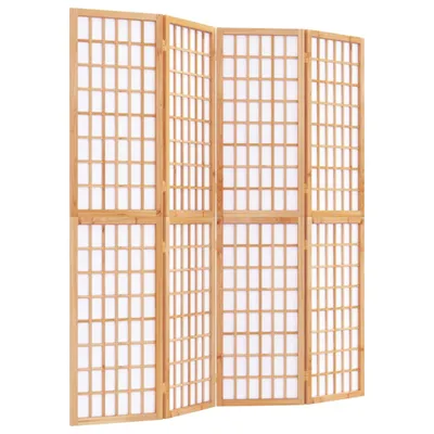 Image de Cloison de séparation pliable 4 panneaux 160x170 cm