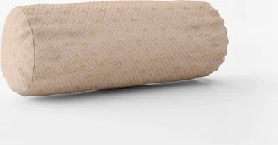 Produktbild von SCHÖNER LEBEN. Kissenhülle Art Deco Metallic Rauten rosa gold Größe 15x40cm (ØxB) Nackenrolle 15x40cm (ØxB) Nackenrolle Größe