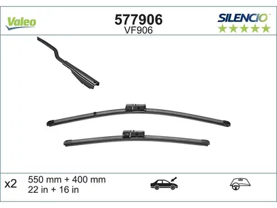 Zdjęcie produktu dla Pióro Wycieraczki 550/400Mm Ford Ecosport 08.12- Silencio Set Przód