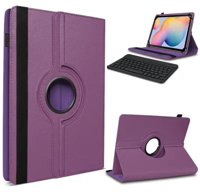 Produktbild von Tablet Hülle Tastatur Tasche für DOOGEE T40 11 Zoll 2024 Schutzhülle BluetoothFarbe 360 Uni:Lila