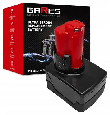 Obrázek produktu pro GARES Akumulátor Baterie pro Milwaukee M12 2453-20 2290-20 2404-22 | 12 V 7.8Ah | Zesílená série High-Performance | Vysoký výkon