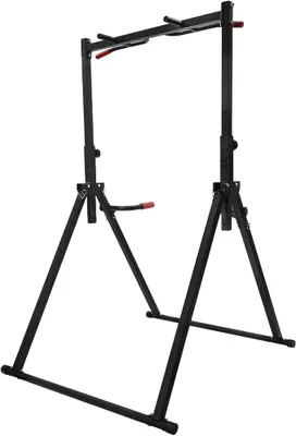 Productafbeelding van Power Tower, inklapbare pull-up stang, vrijstaand, krachtstation, fitnessstation, draagvermogen 200 kg, hoogte verstelbaar van 1,75 tot 2,3 meter