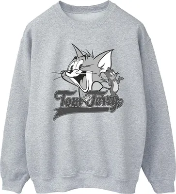 Produktbild von Tom And Jerry - "Greyscale Square" Sweatshirt für Herren BI47082 (XL) (Grau)