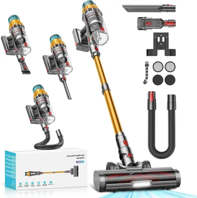 Zdjęcie produktu dla Odkurzacz bezprzewodowy - odkurzacz pionowy - odkurzacz ręczny - odkurzacz bezprzewodowy - elektryczna szczotka do podłóg - silnik o mocy 550 W