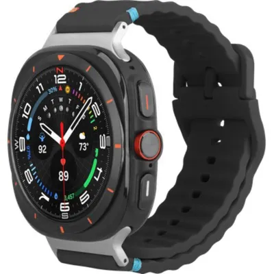 Image de Bracelet ActiveFlex pour Samsung Galaxy Watch Ultra (25/24), noir