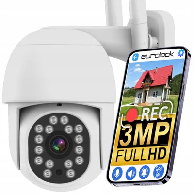 Produktbild von Eurolook Schwenkbare WLAN IP-Kamera 3MPx Full HD Nachtsicht
