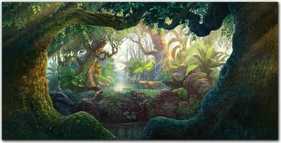 Produktbild von Coloray Bild aus Glas 140x70 gehärtetes Glas glasblock mit bild Küche wohnzimmer wanddekoration Dekoration - Fantasiewald Natur