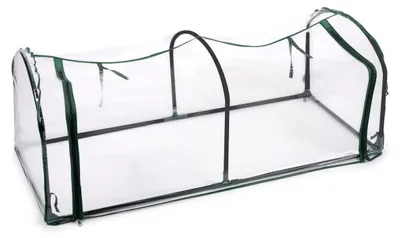 Produktbild von Kinzo Garden Gewächshaus Foliengewächshaus - mit Reißverschluss - Stahl - 130x60x50cm