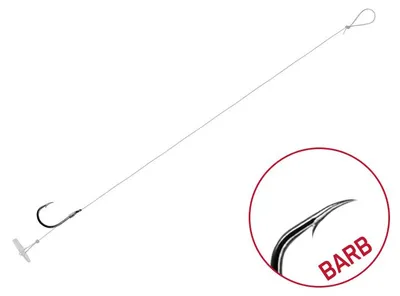 Imagen del producto de DELPHIN - Líder Delphin FLR Quickstop / 6 unidades, 8 cm / 0,22 mm / Anzuelo #8