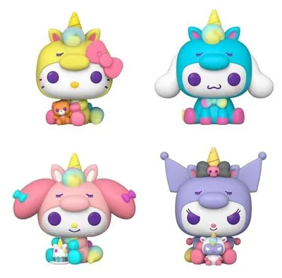Imagen del producto de Pack POP de 4 figuras de Hello Kitty y sus amigos