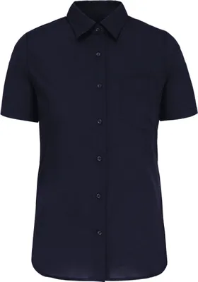 Image de Chemise à manches courtes en popeline de Kariban Coton polyester facile d'entretien pour femmes