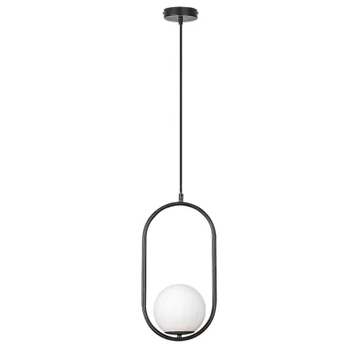 Produktbild von Rabalux 72028 Pendelleuchte 1 Spot Ghita, E27, schwarz-weiß, rund, Modern, ø150mm